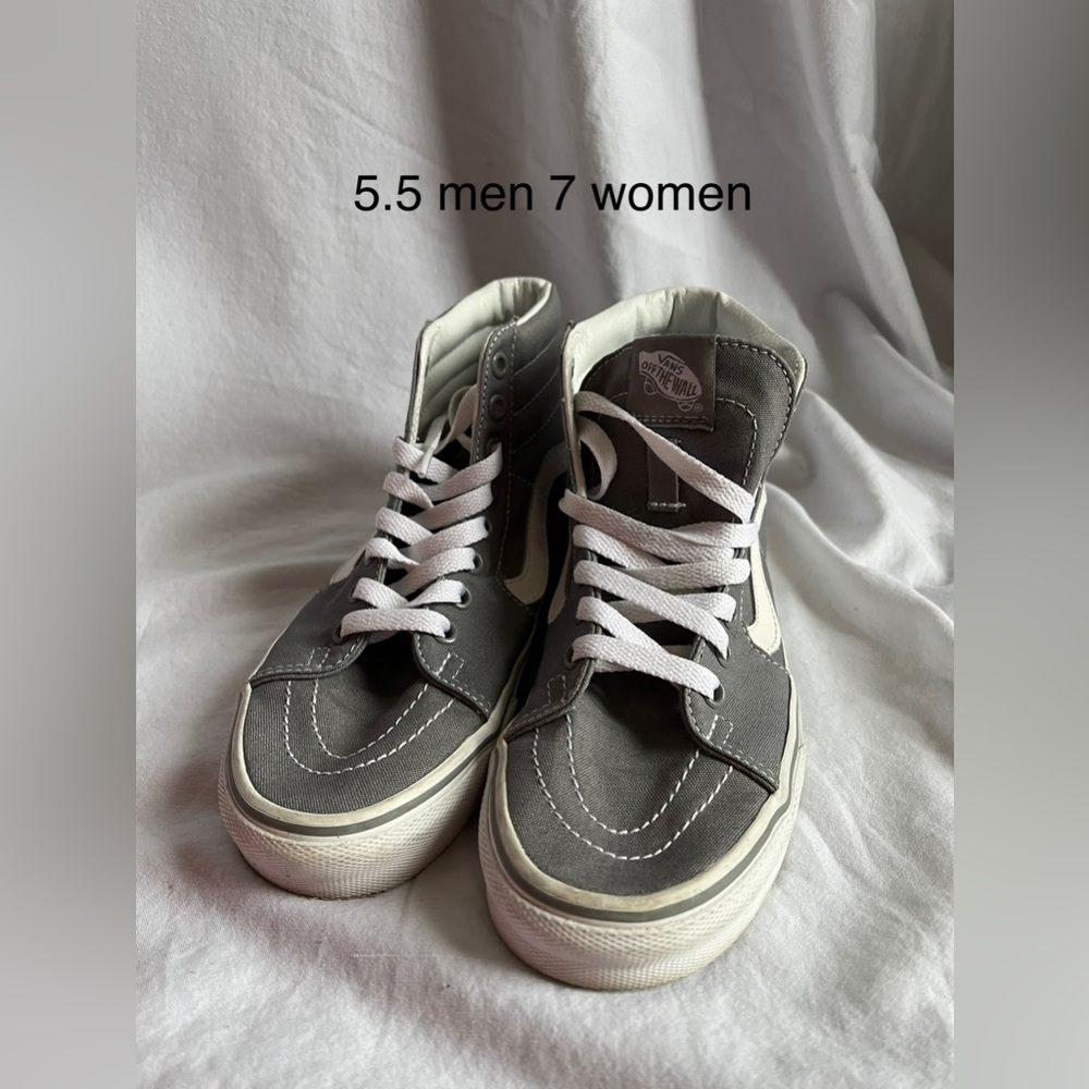 Gray High-Top Vans
